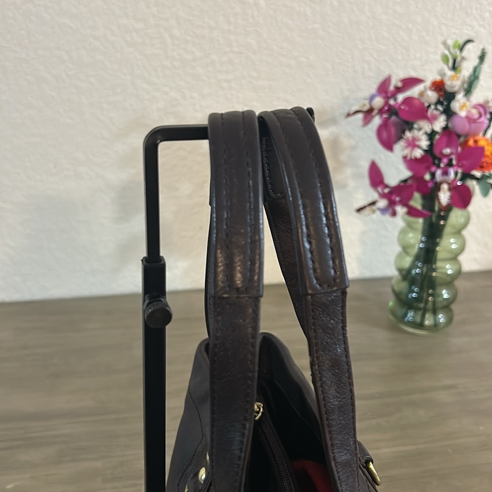 Coach F15513 Brown Leather Ashley Shoulder Bag Handbag Tote Purse - Picture 4 of 13